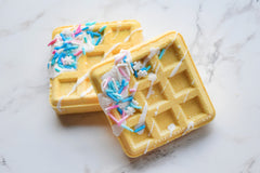 Lemon Snowflake Waffle Bath Bomb