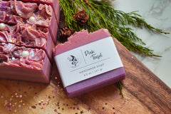Pink Tinsel Handmade Soap