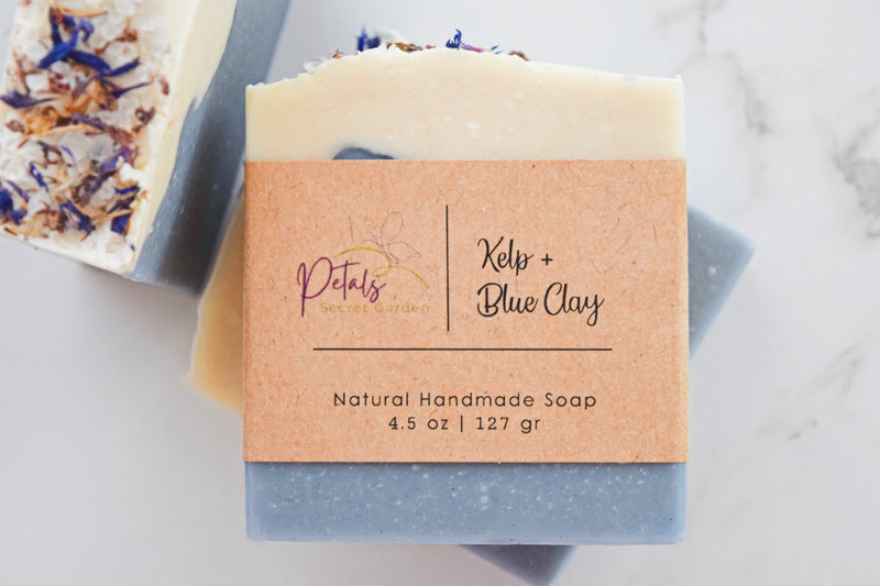 Kelp + Blue Clay Soap w/ Sea Moss